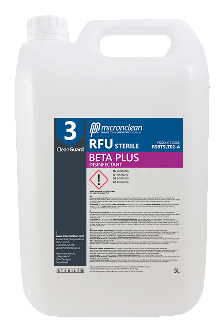 CleanGuard 3 - Beta Plus 5 Litre RFU - Sterile [EU]