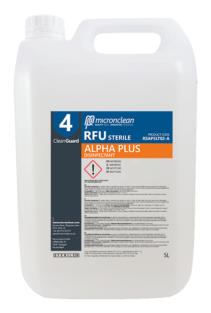 CleanGuard 4 - Alpha Plus 5 Litre RFU - Sterile [EU]