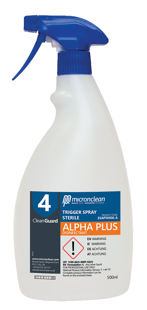 CleanGuard 4 - Alpha Plus Trigger Spray - Sterile [ROW]
