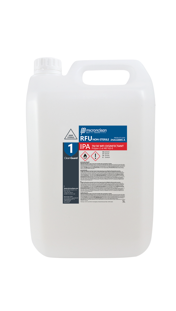 CleanGuard 1 - IPA 5 Litre RFU - Non-Sterile