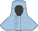 ESD Cleanroom Hood (with studs for facemask attachment)